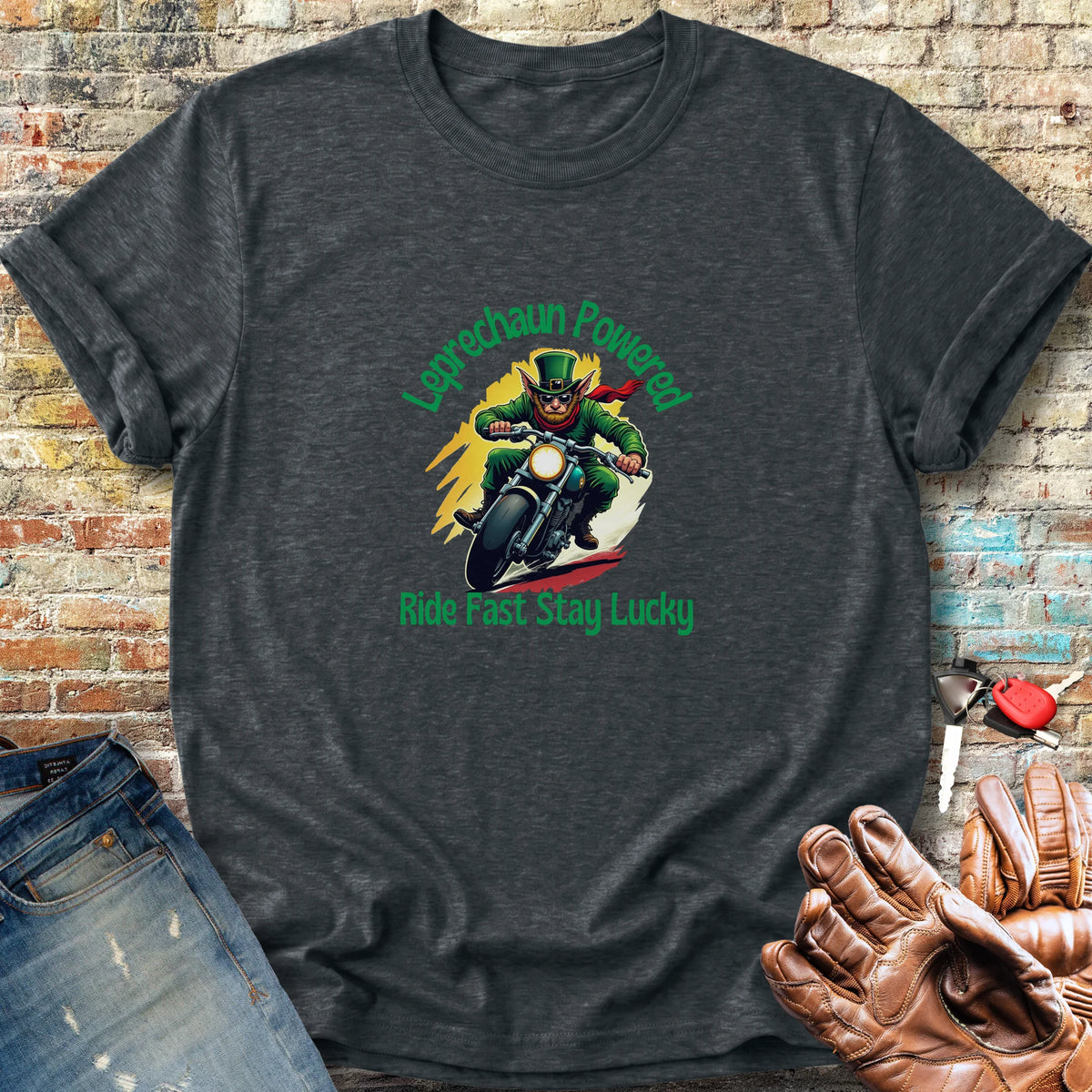 Leprechaun Powered Classic T-Shirt - Dark Heather