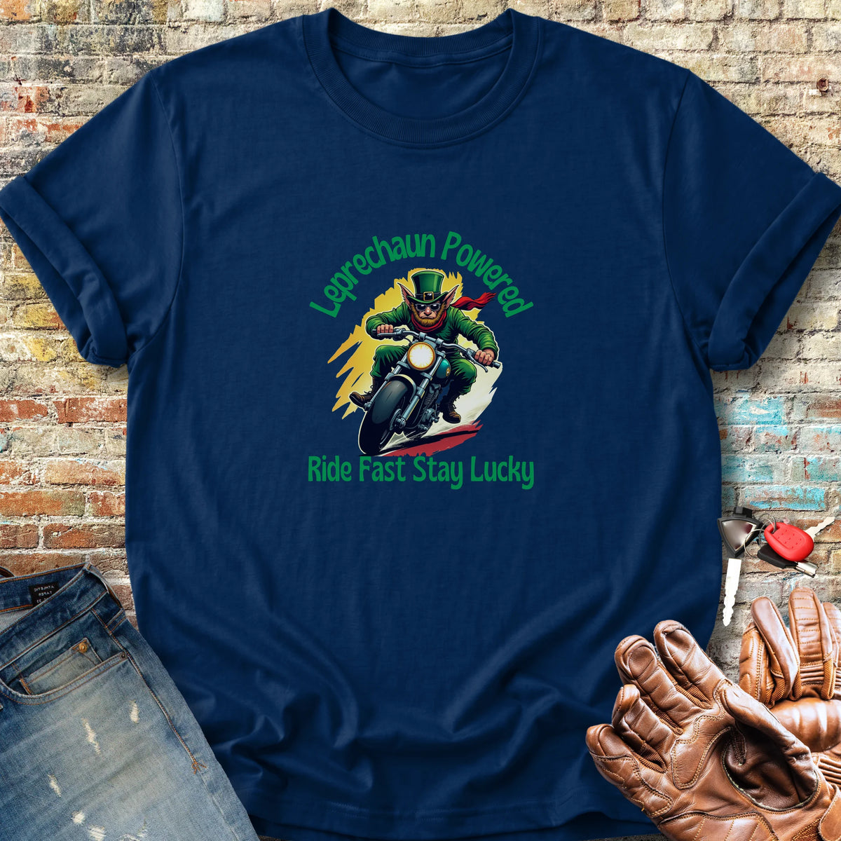 Leprechaun Powered Classic T-Shirt - Navy