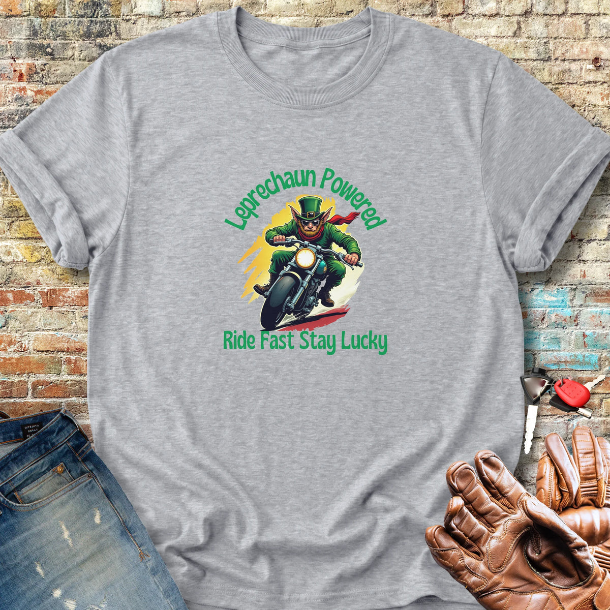 Leprechaun Powered Classic T-Shirt - Sport Grey