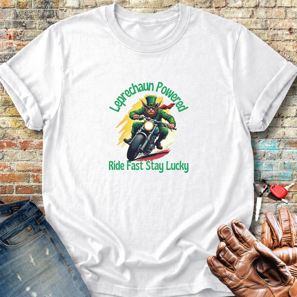 Leprechaun Powered Classic T-Shirt - White