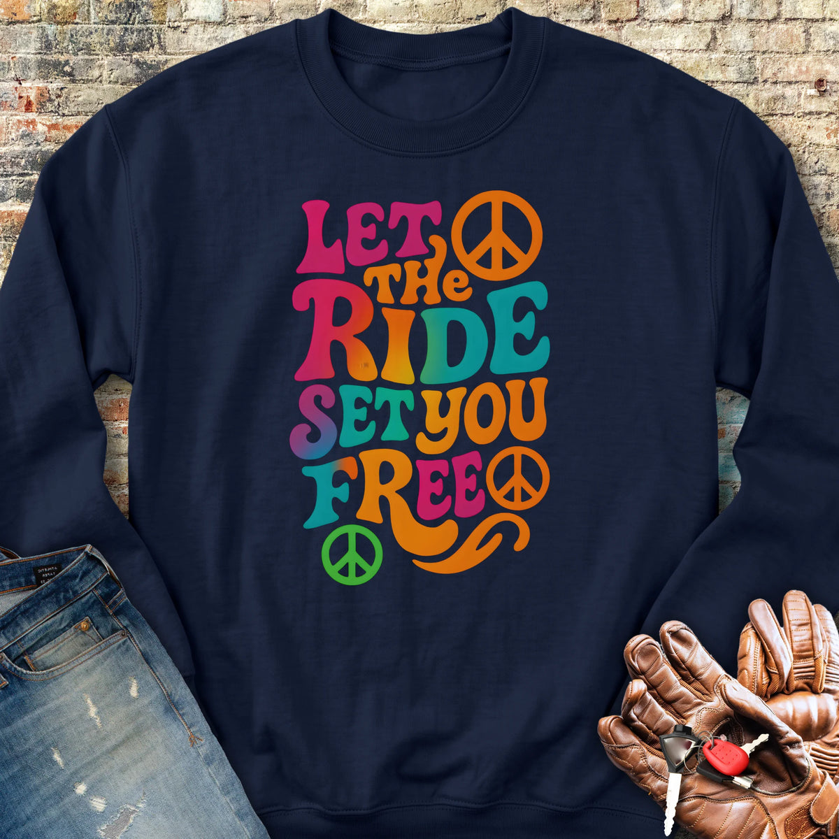 Let The Ride Sweatshirt - Navy