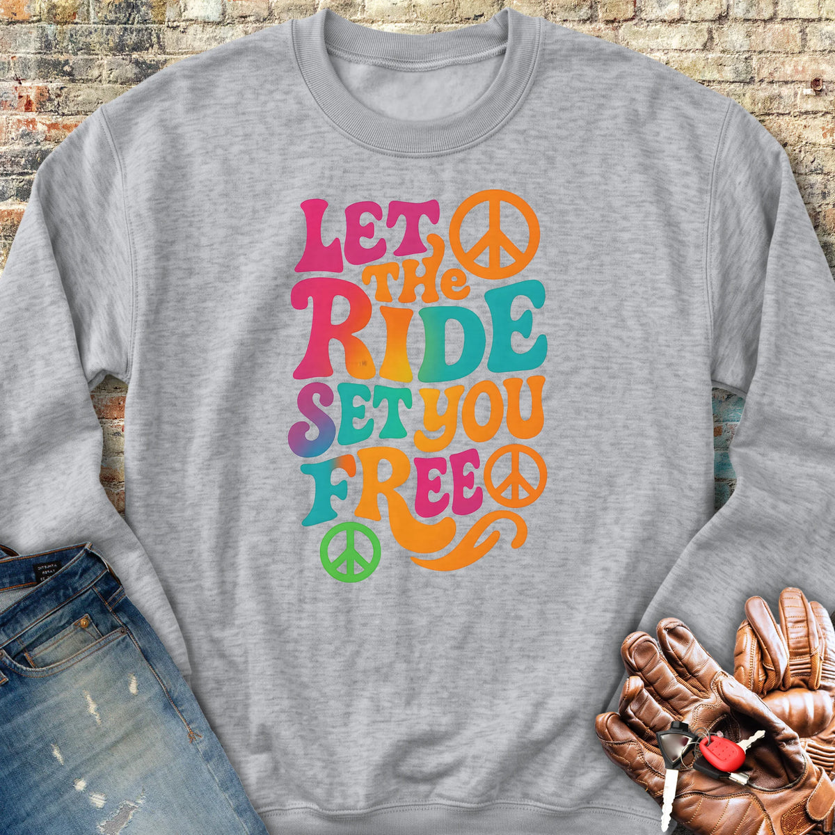 Let The Ride Sweatshirt - Sport Grey