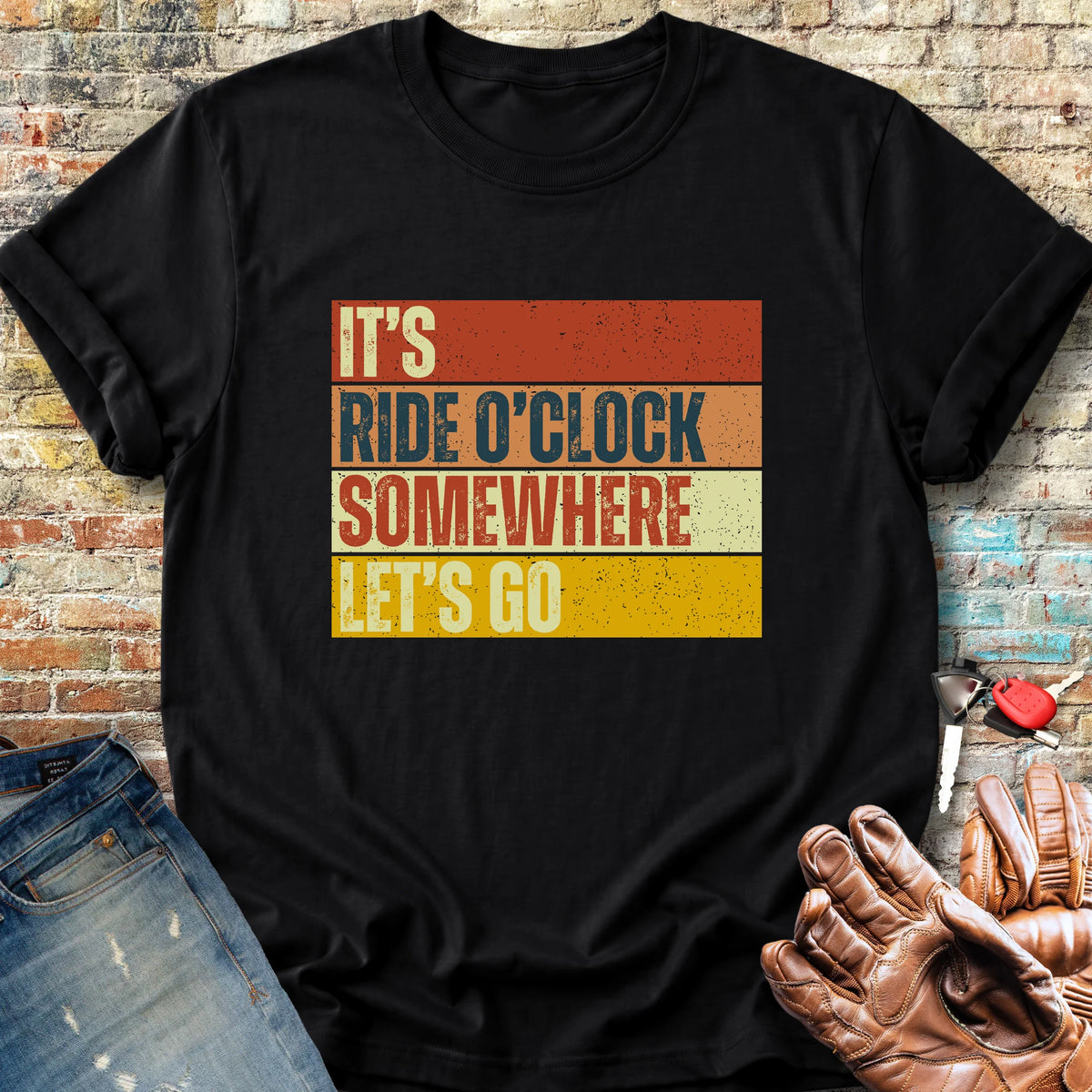 Let's Go (Block) Classic T-Shirt - Black