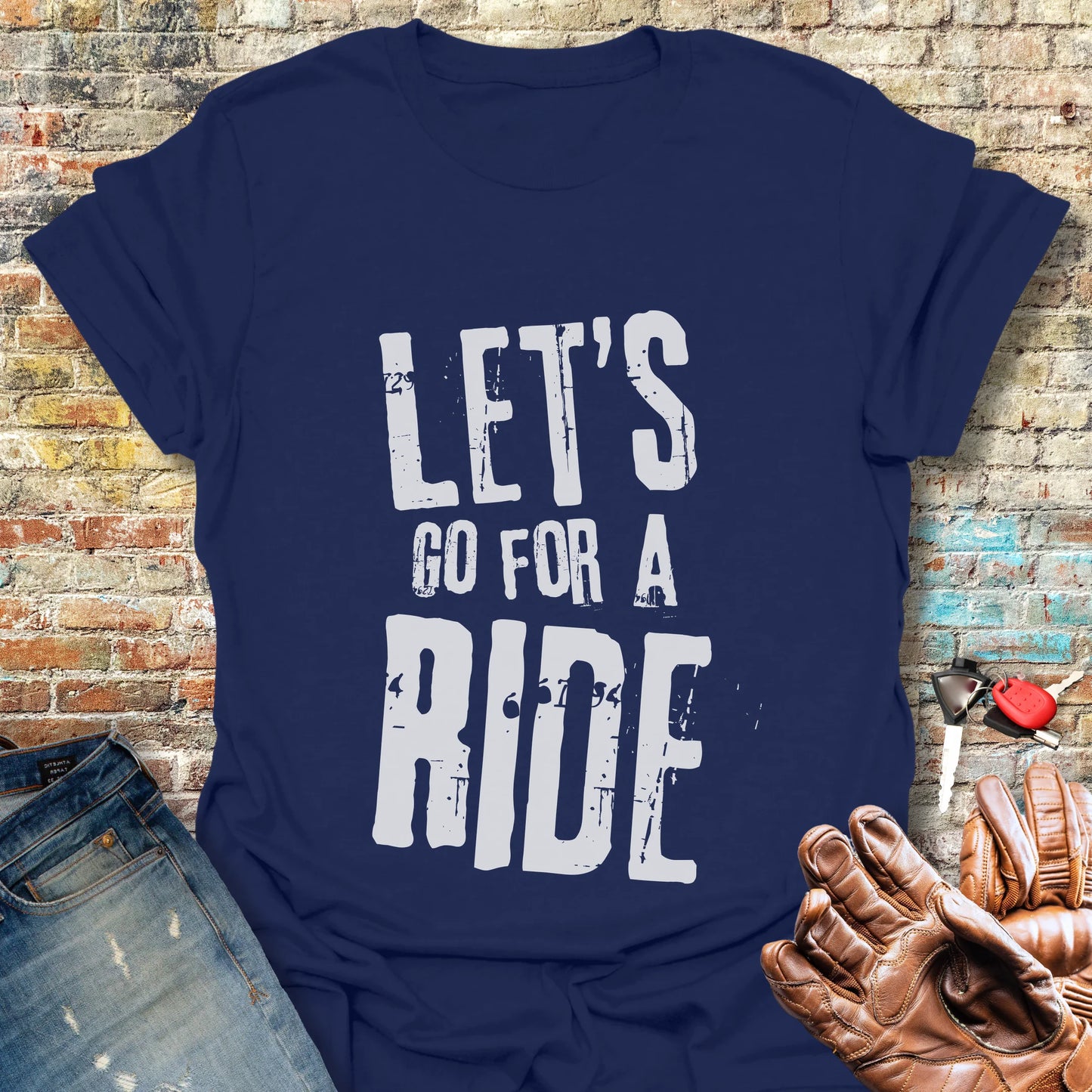 Let's Go Large T-Shirt - Navy