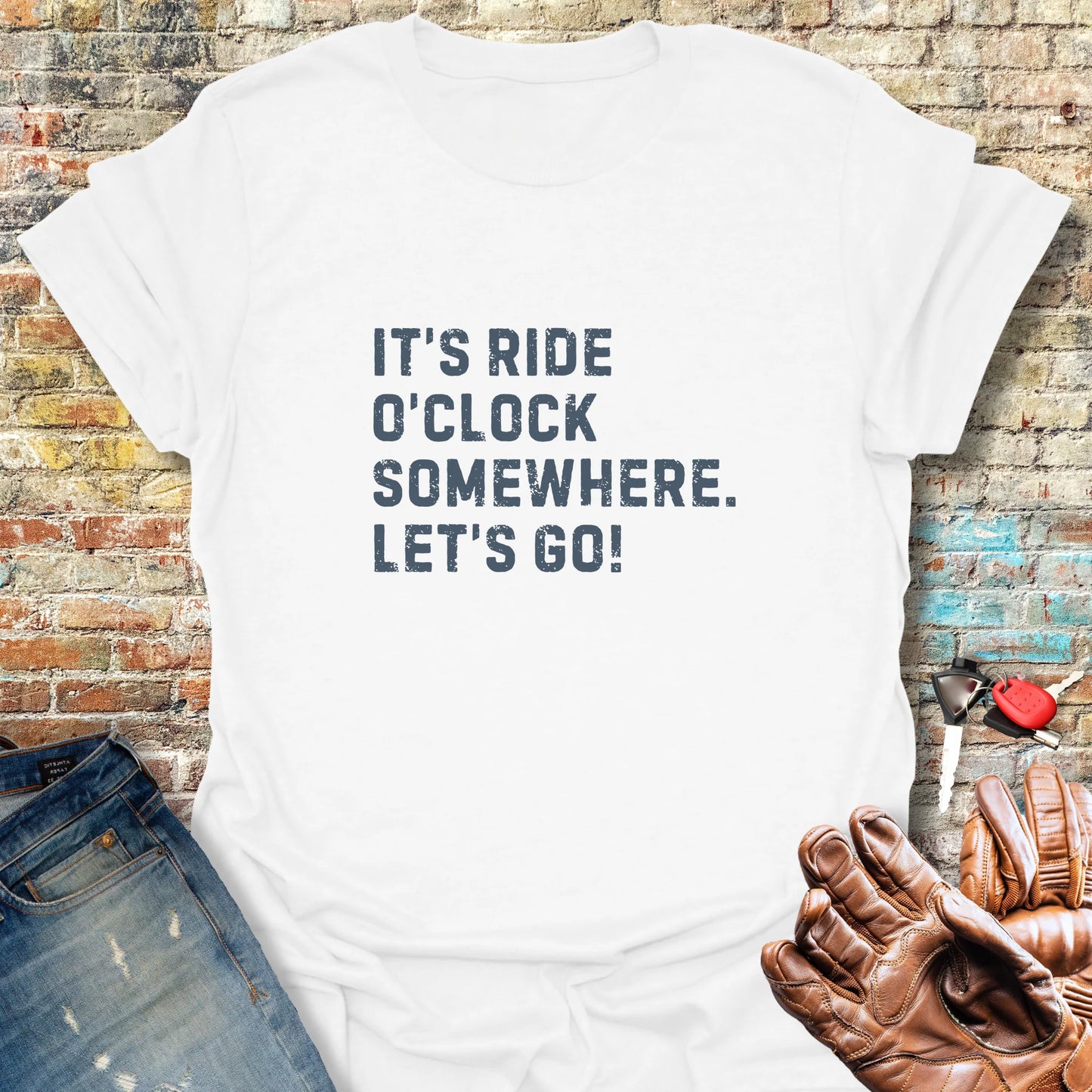 Let's Go (Text) T-Shirt - White