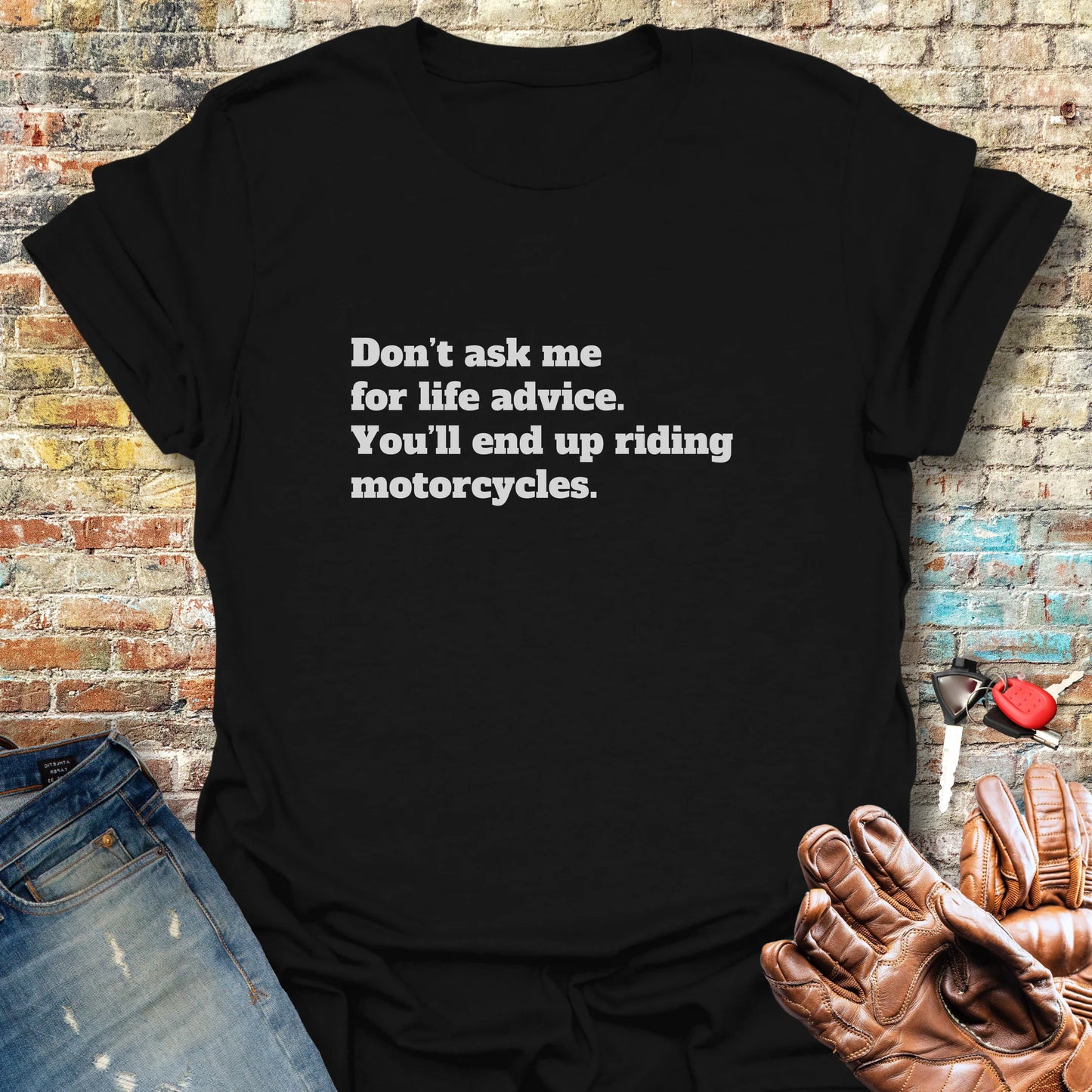 Life Advice T-Shirt - Black