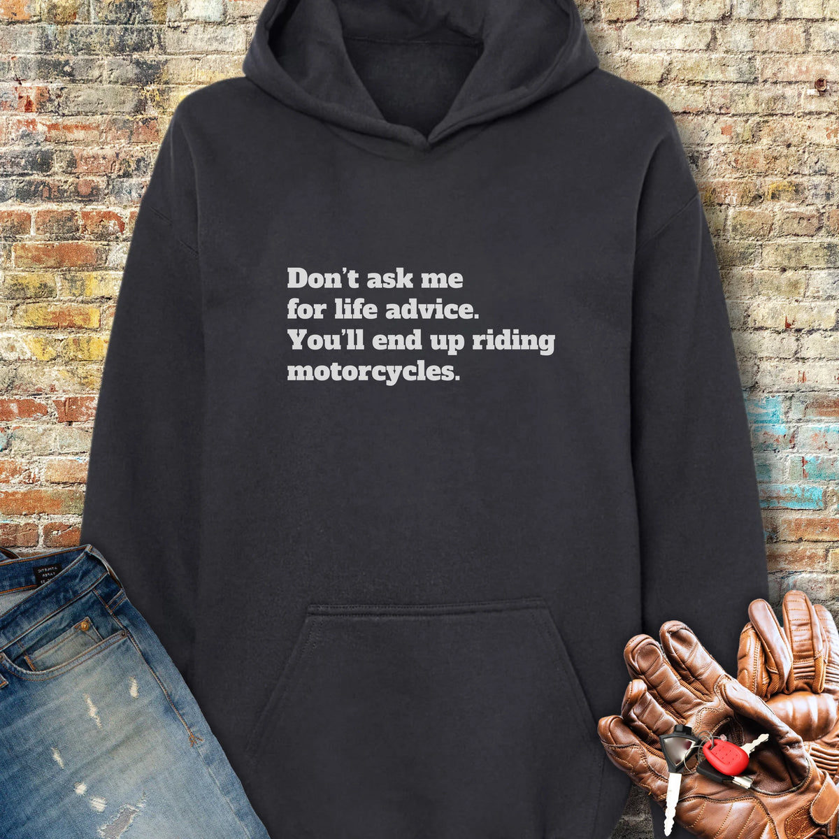 Life Advice Hoodie - Black