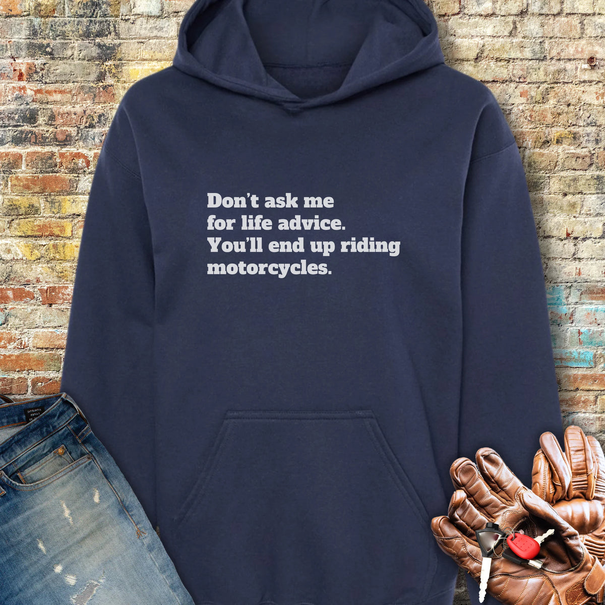 Life Advice Hoodie - Navy