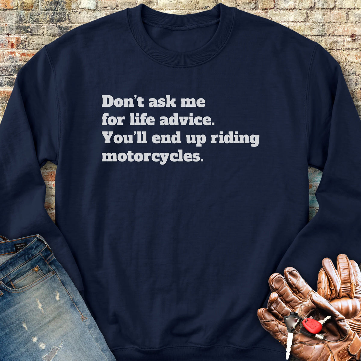 Life Advice Sweatshirt - Navy