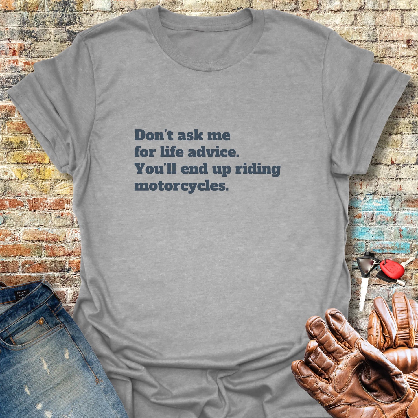 Life Advice T-Shirt - Sport Grey