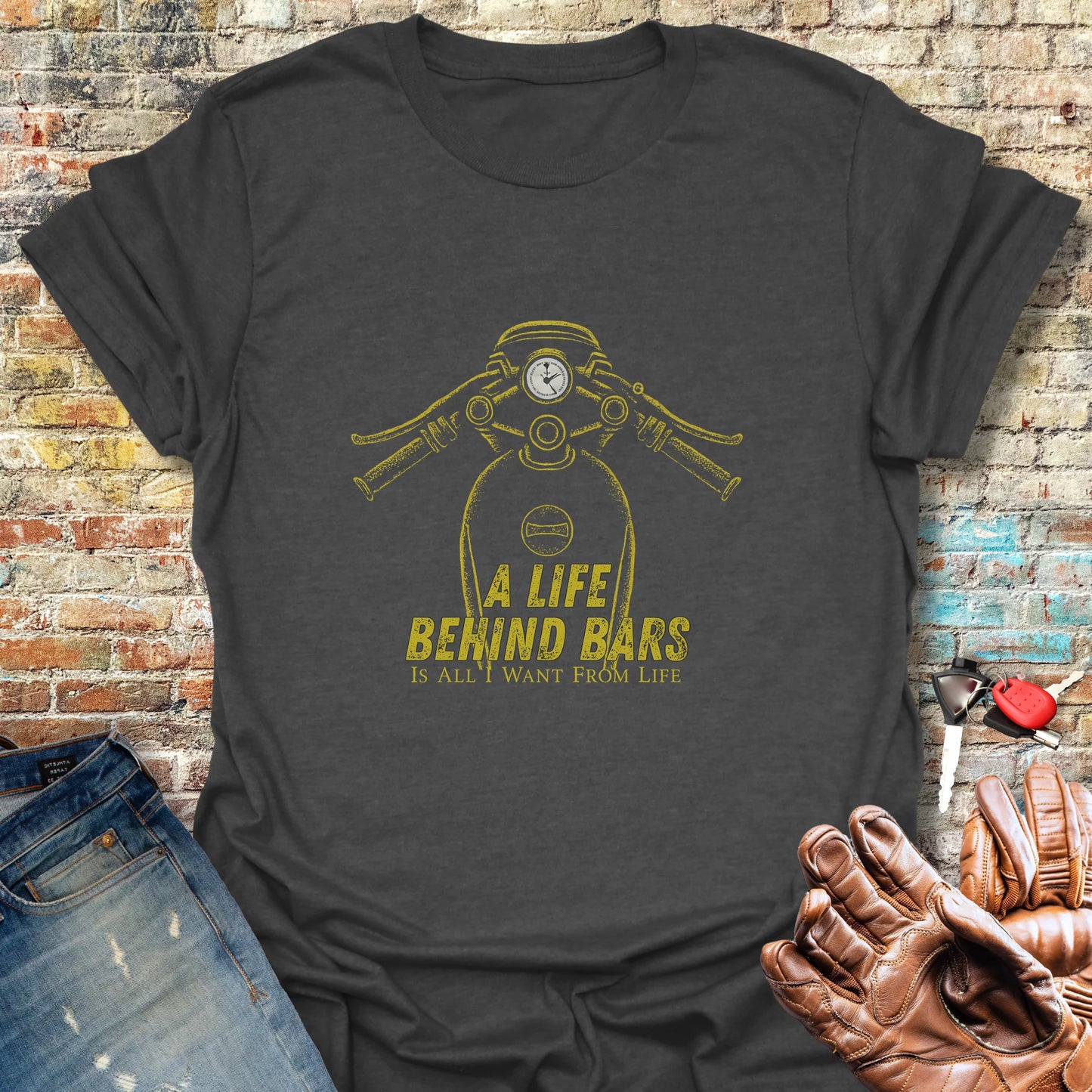 Life Behind Bars T-Shirt - Dark Heather