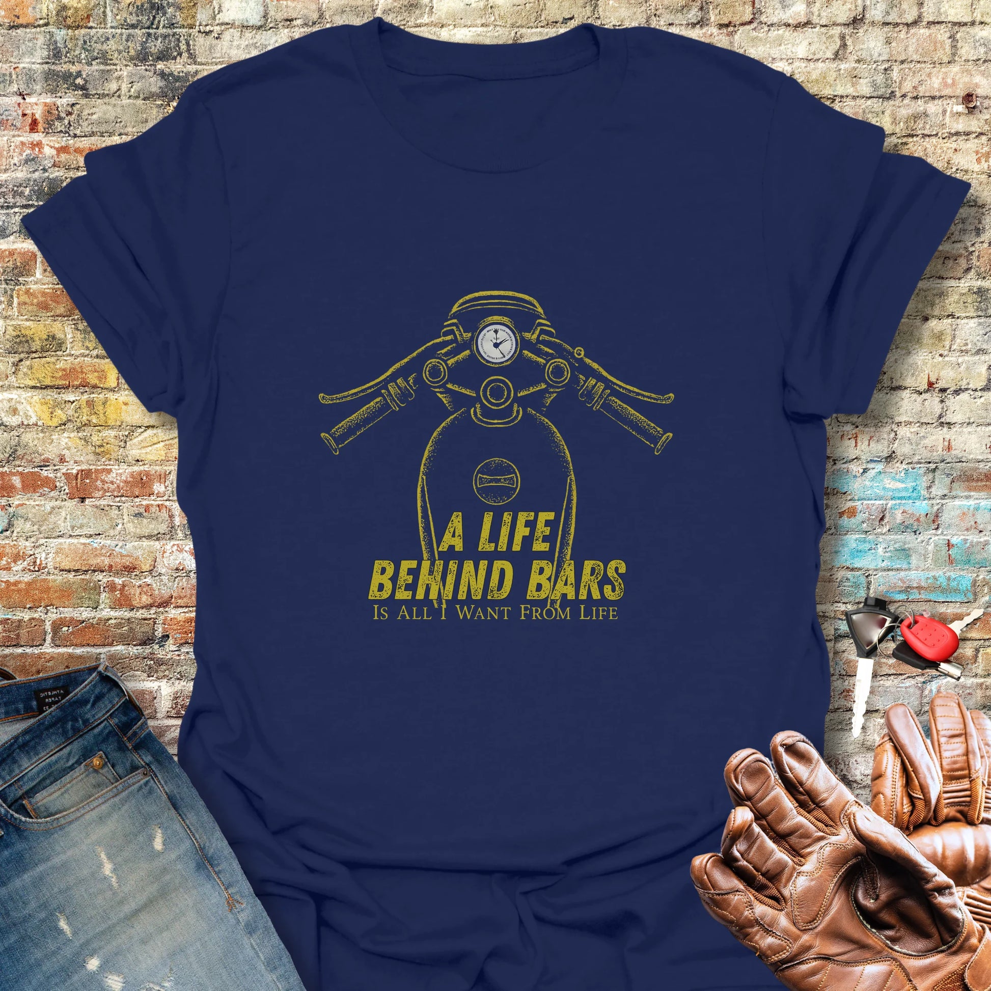 Life Behind Bars T-Shirt - Navy