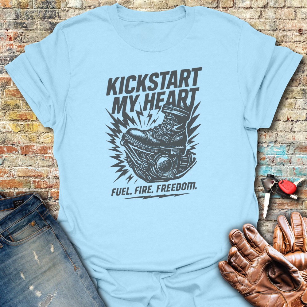 Kickstart T-Shirt - Light Blue