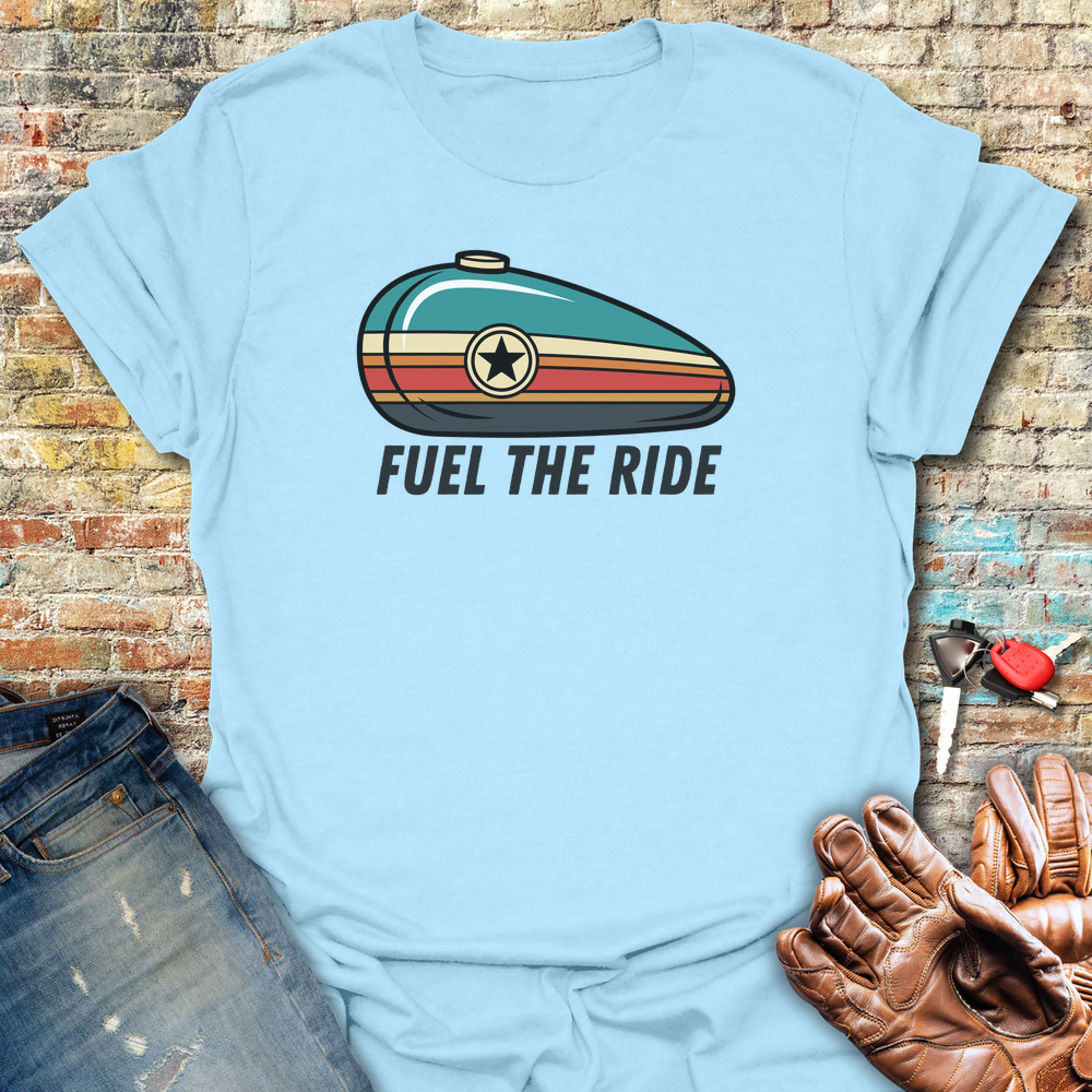 Fuel The Ride T-Shirt - Light Blue