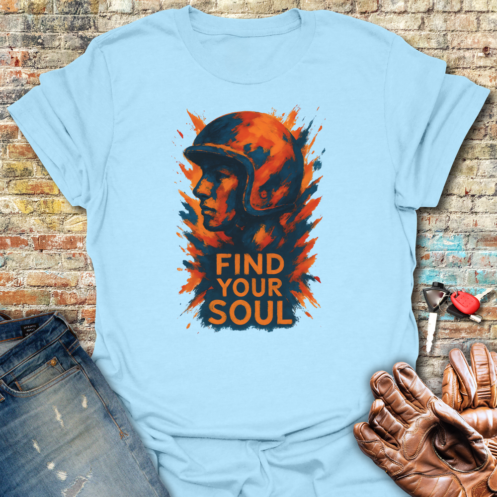 Find Your Soul T-Shirt - Light Blue