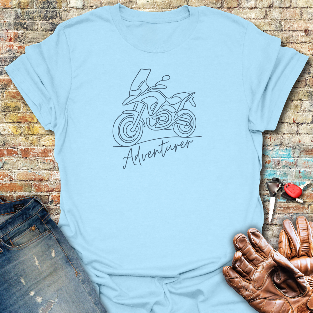 Adventurer Line T-Shirt - Light Blue