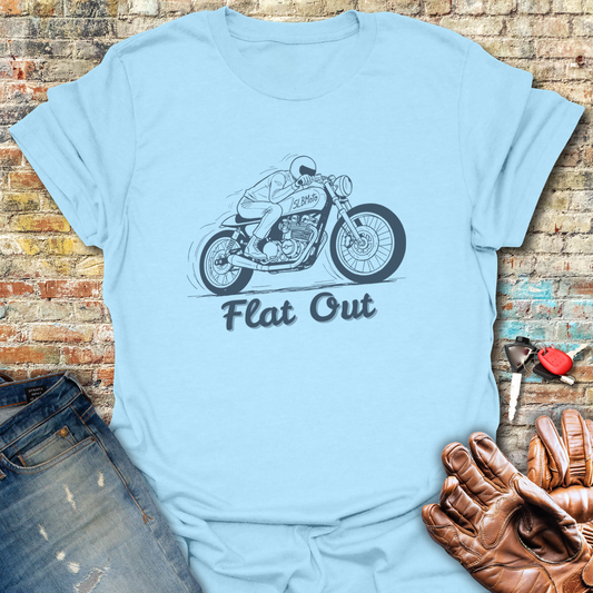 Flat Out T-Shirt - Light Blue
