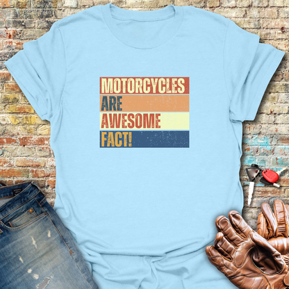 Facts Block T-Shirt - Light Blue
