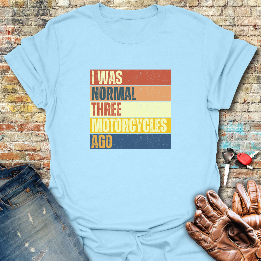 Normal Block T-Shirt - Light Blue