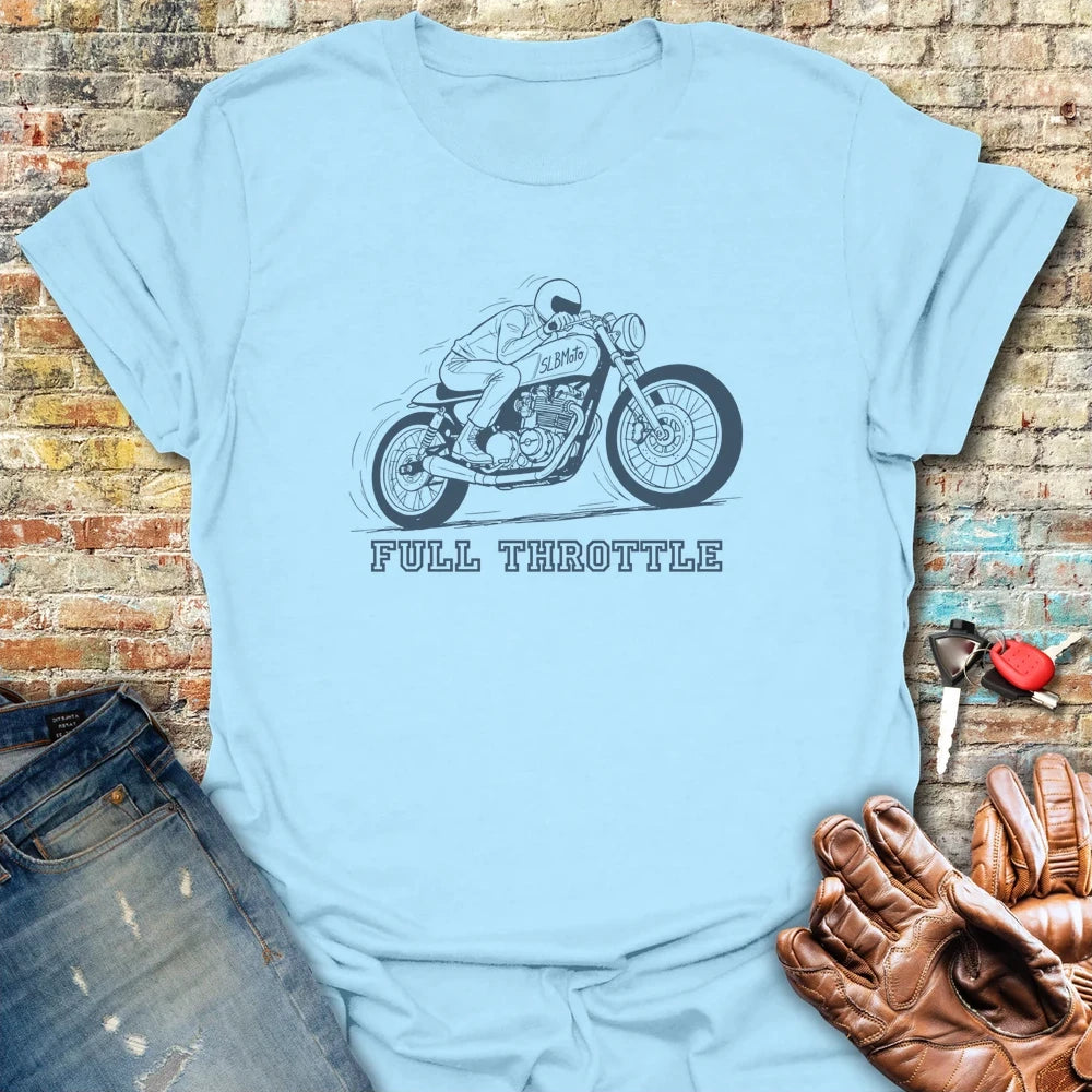 Full Throttle T-Shirt - Light Blue