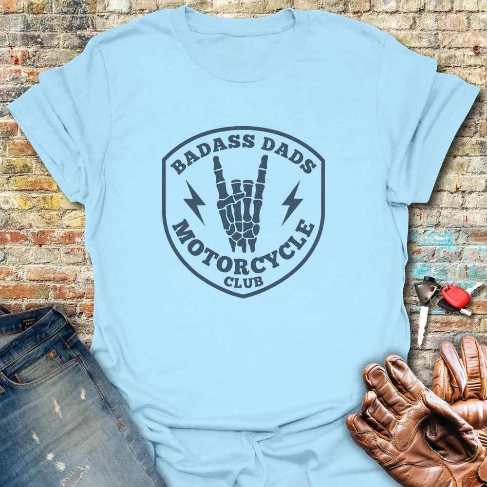 Badass Dads T-Shirt - Light Blue