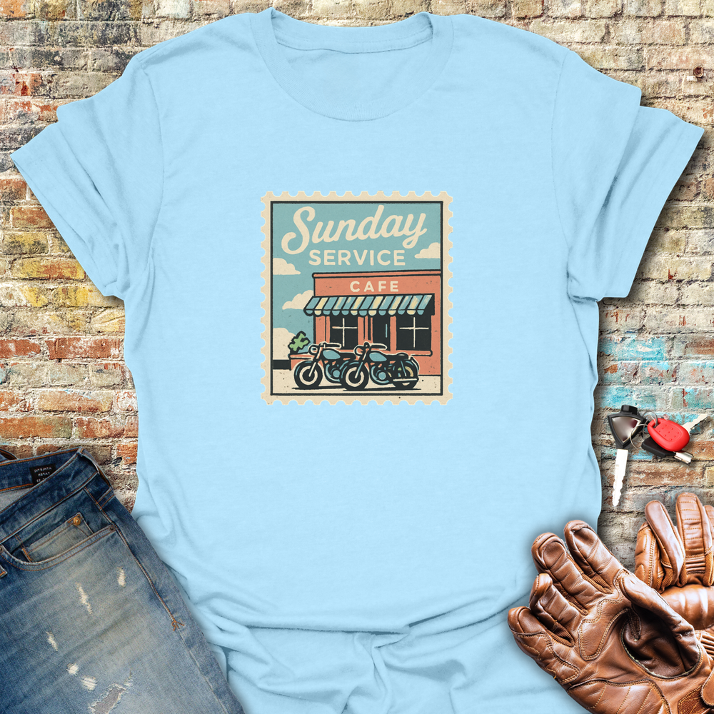 Sunday Service T-Shirt - Light Blue