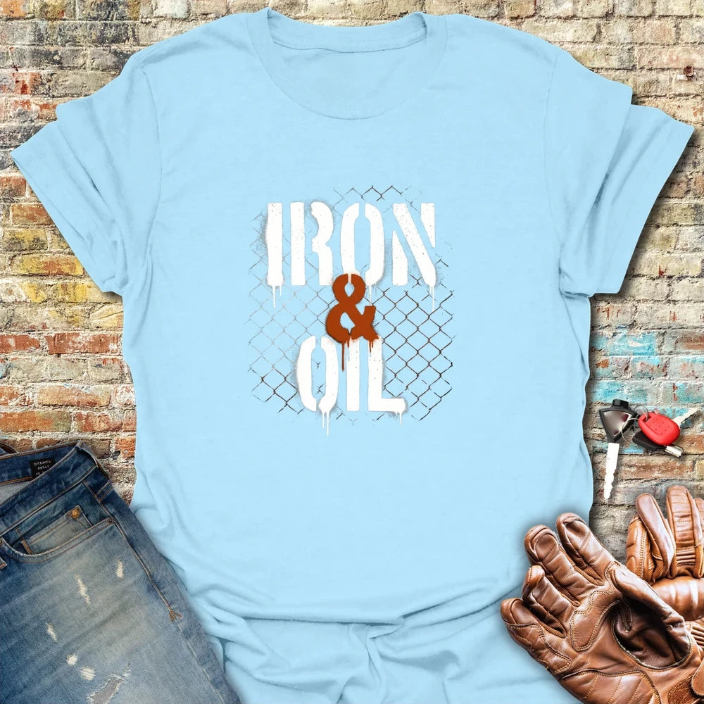 Iron Oil T-Shirt - Light Blue