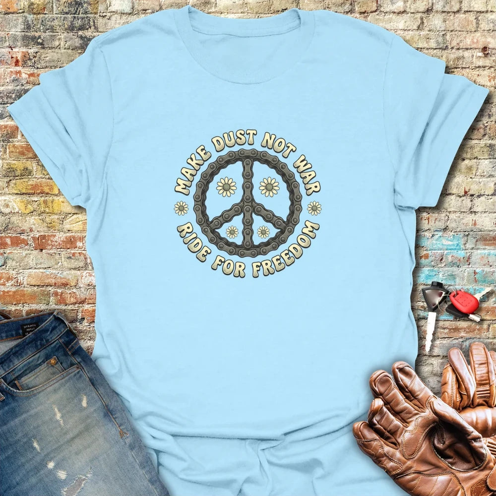 Ride For Freedom T-Shirt - Light Blue