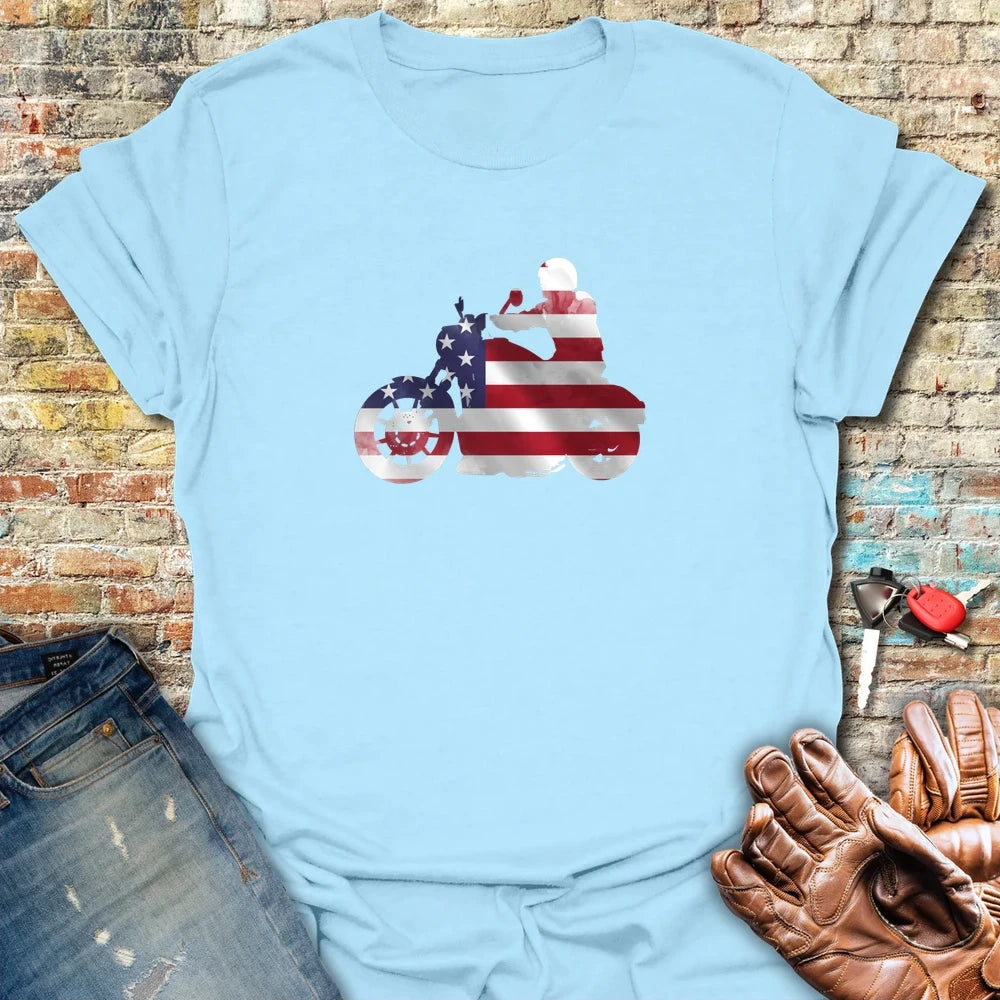 Old Glory T-Shirt - Light Blue