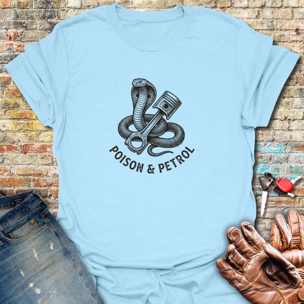Poison Petrol T-Shirt - Light Blue