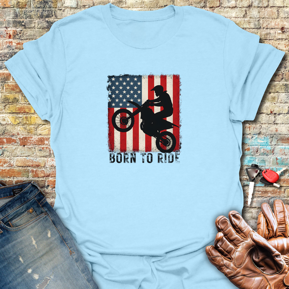 Motox Usa T-Shirt - Light Blue