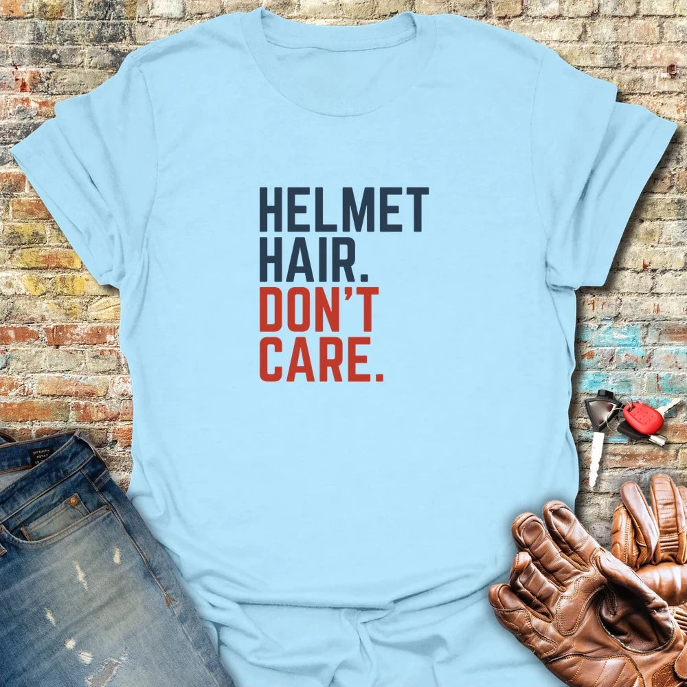 Don't Care T-Shirt - Light Blue