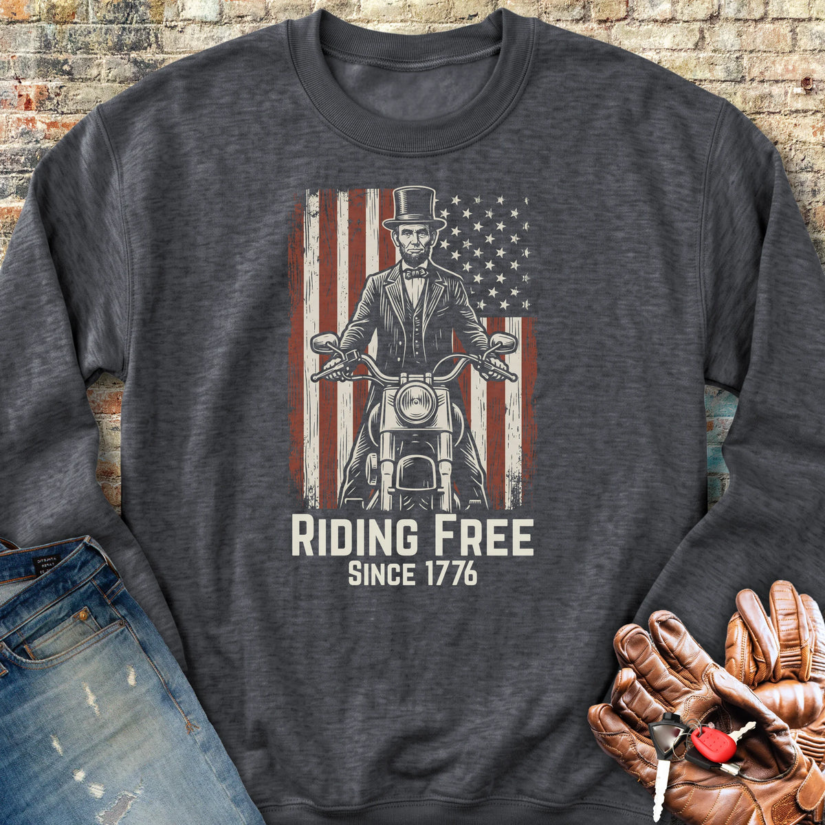 Lincoln 1776 Sweatshirt - Dark Heather