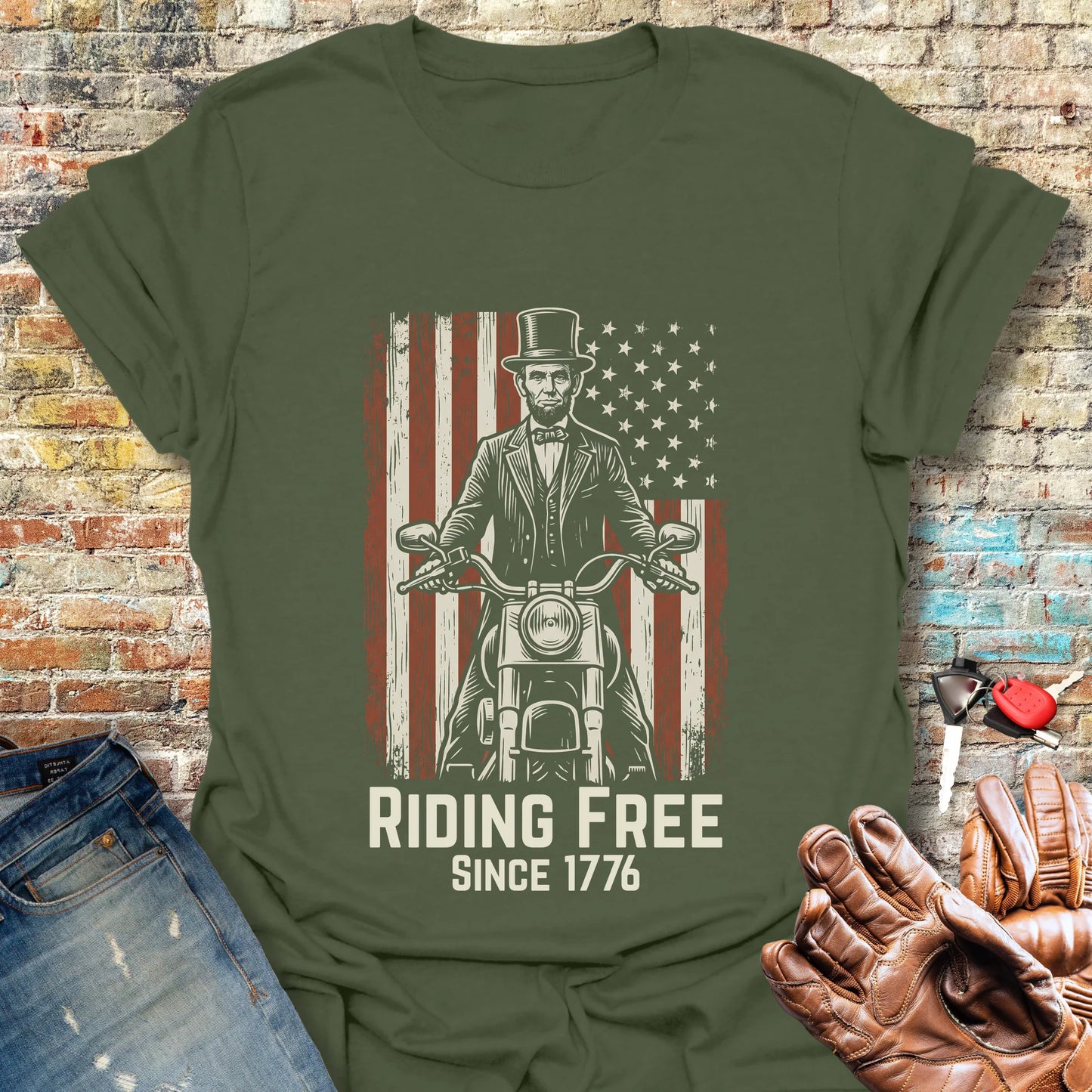 Lincoln 1776 T-Shirt - Military Green