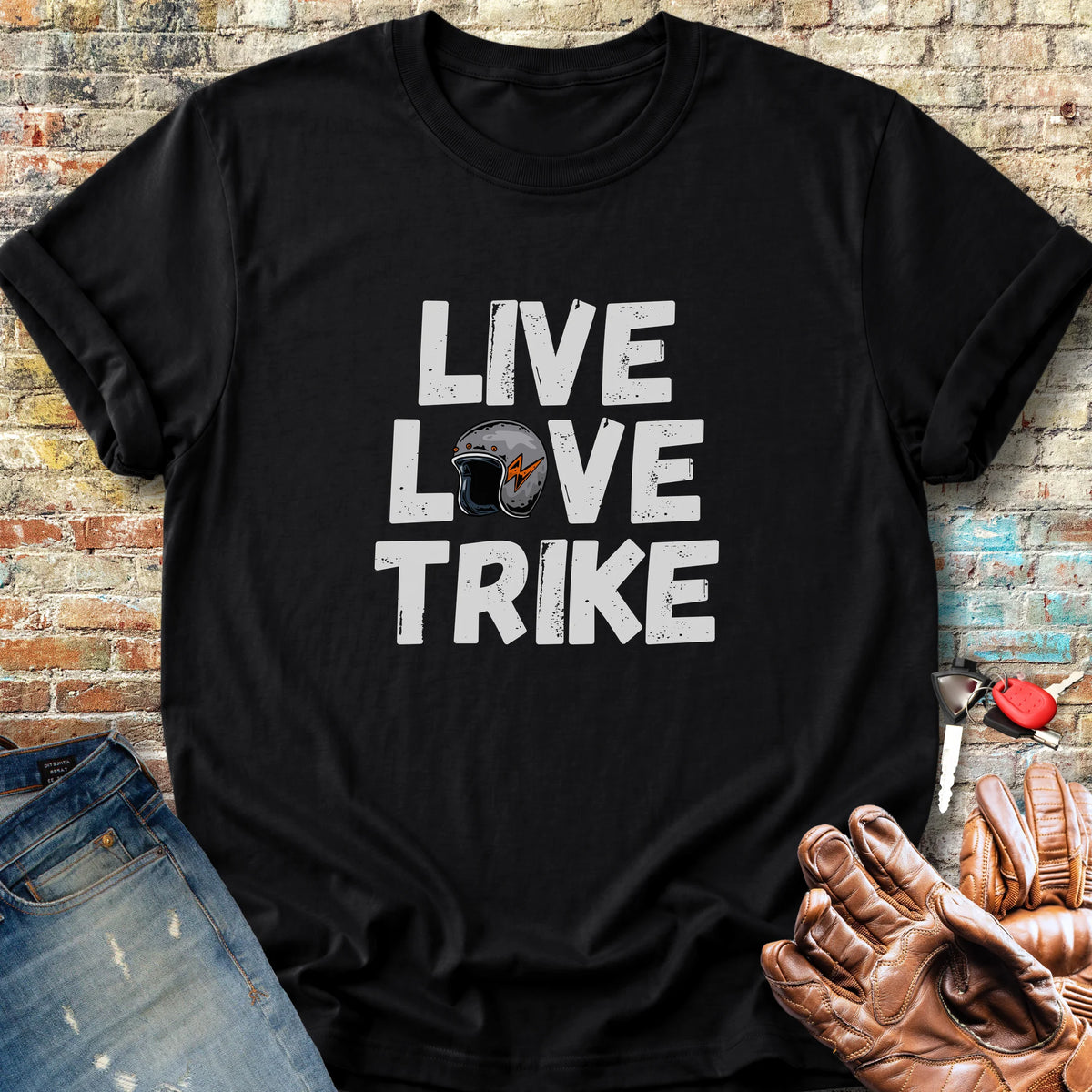 Live Love Trike Classic T-Shirt - Black