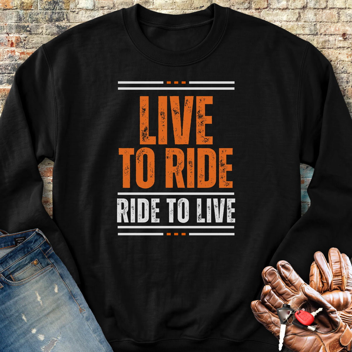 Live To Ride Sweatshirt - Black