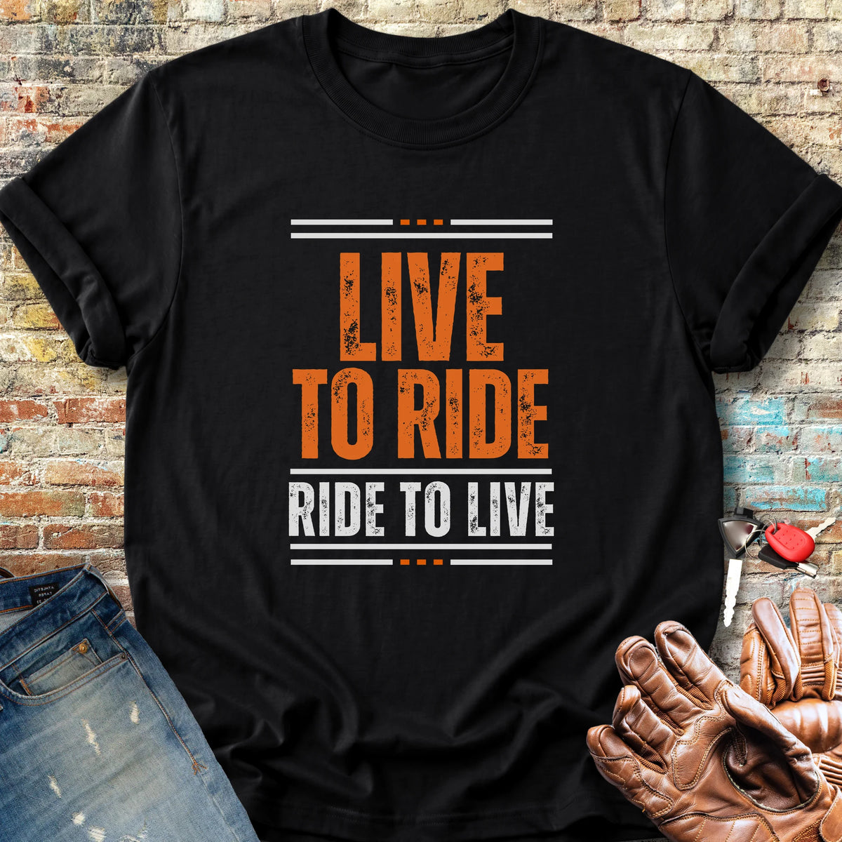 Live To Ride Classic T-Shirt - Black