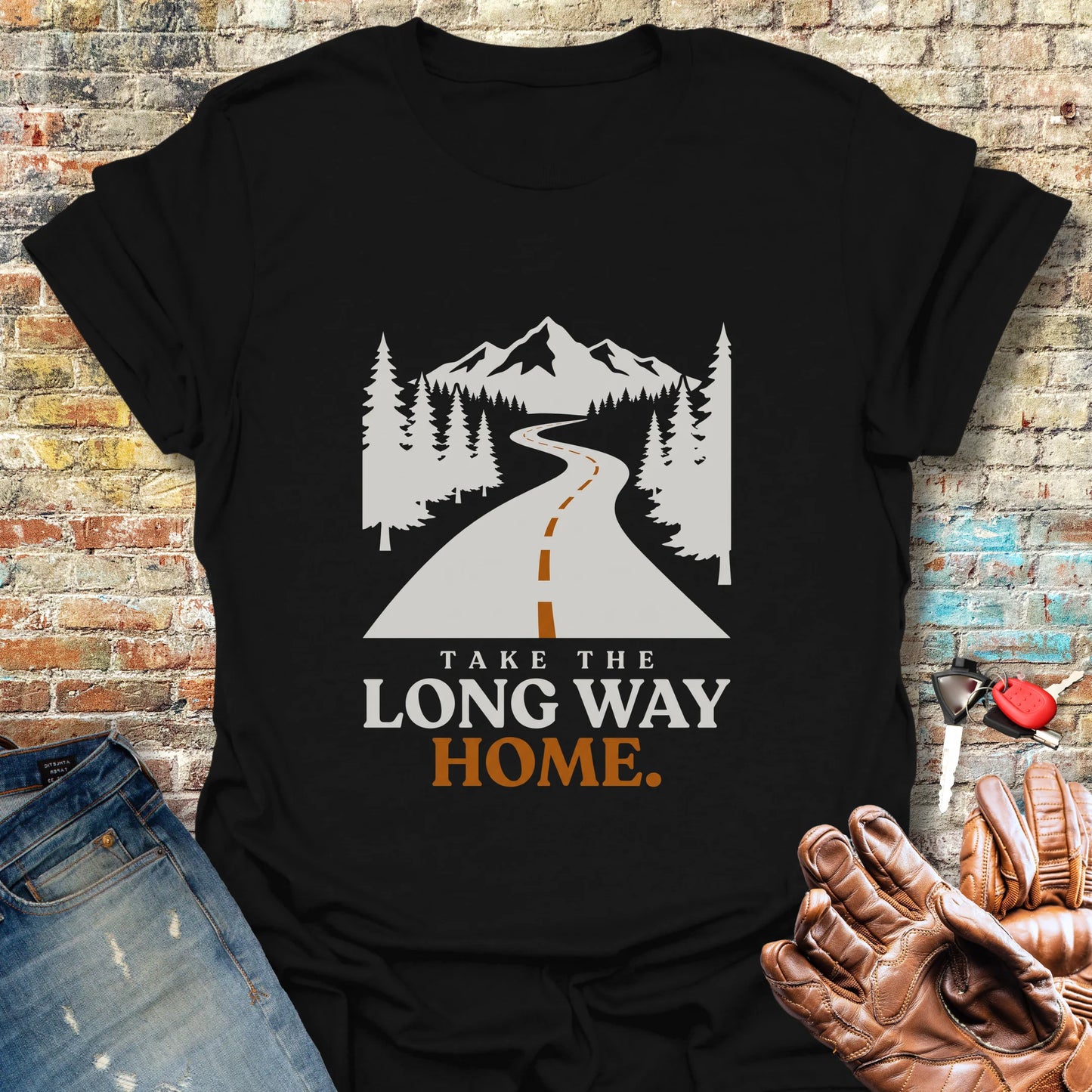 Long Way Home T-Shirt - Black