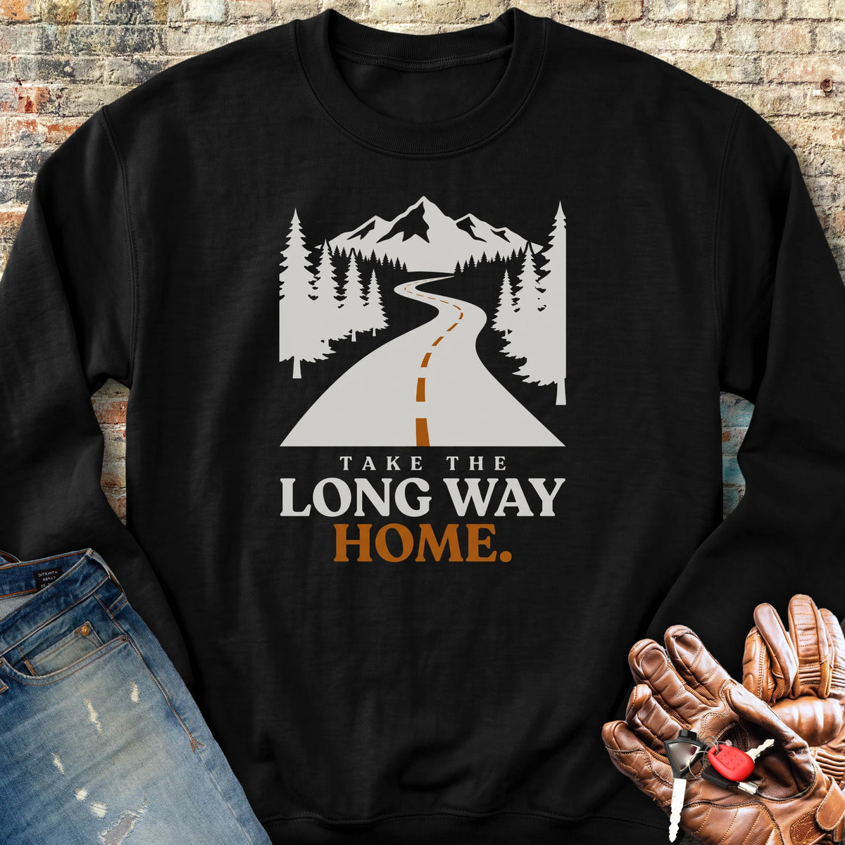 Long Way Home Sweatshirt - Black