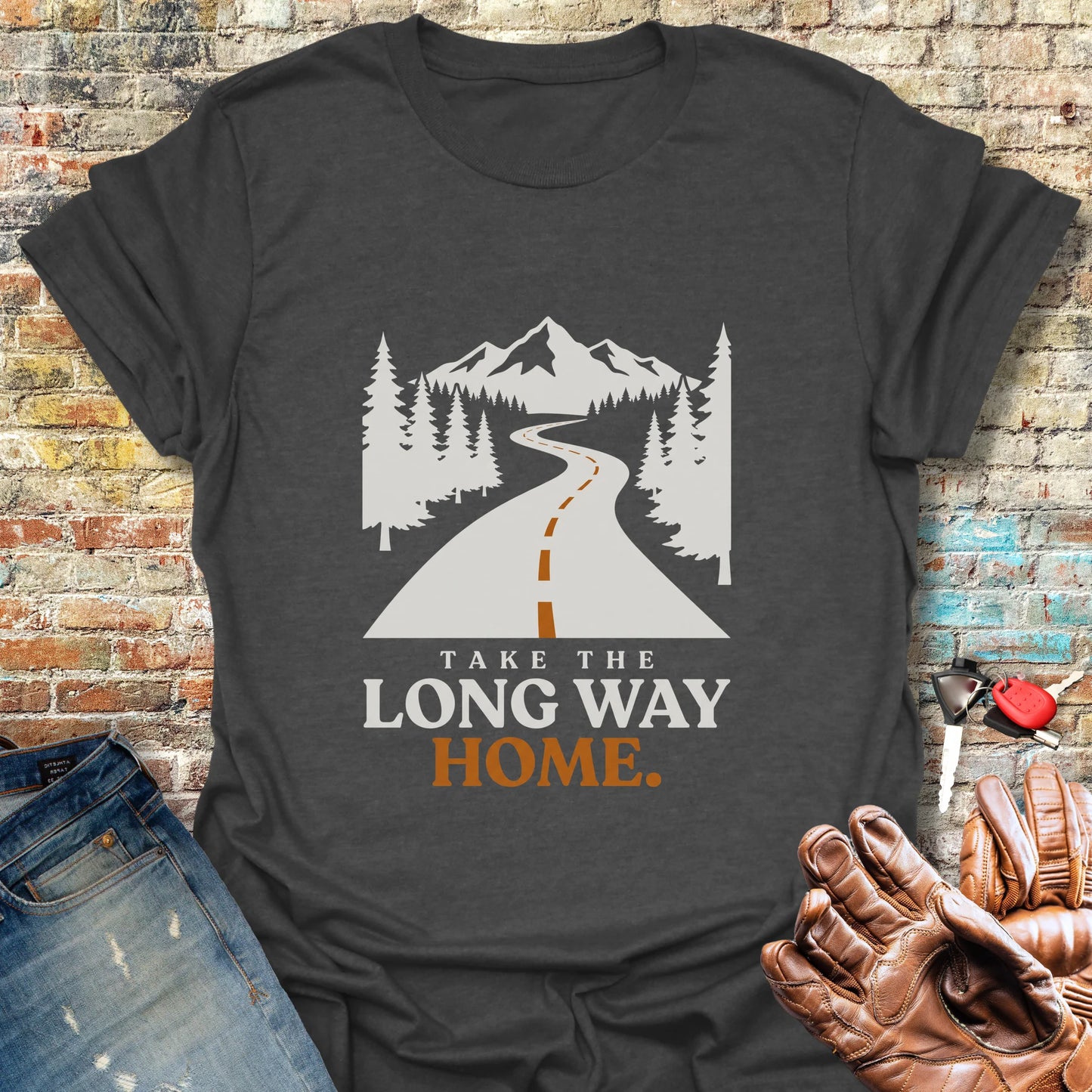 Long Way Home T-Shirt - Dark Heather