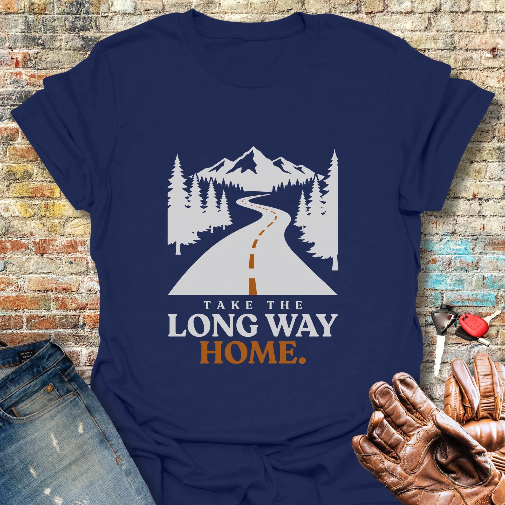 Long Way Home T-Shirt - Navy