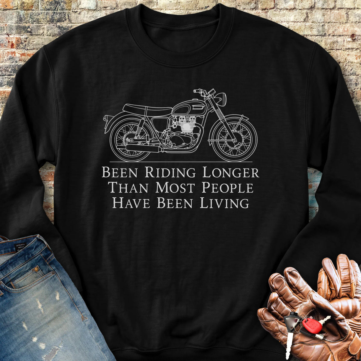 Longer Sweatshirt - Black