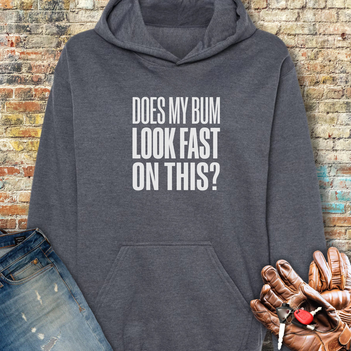 Look Fast Hoodie - Dark Heather