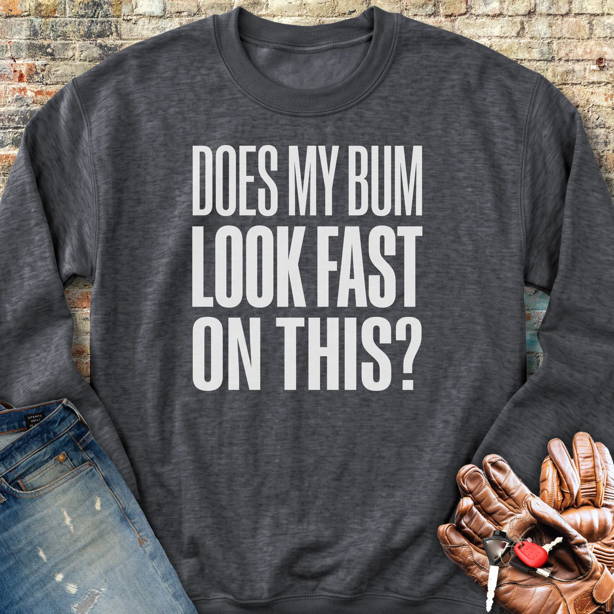 Look Fast Sweatshirt - Dark Heather