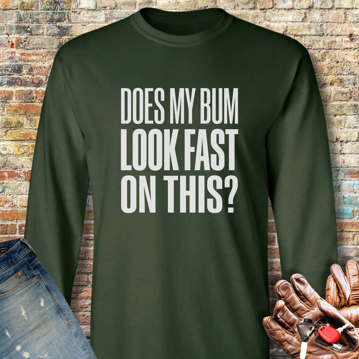 Look Fast Long Sleeve T-Shirt - Forest Green