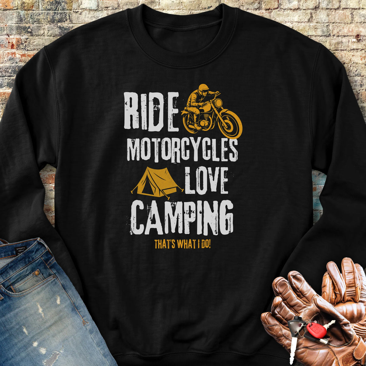 Love Camping Sweatshirt - Black