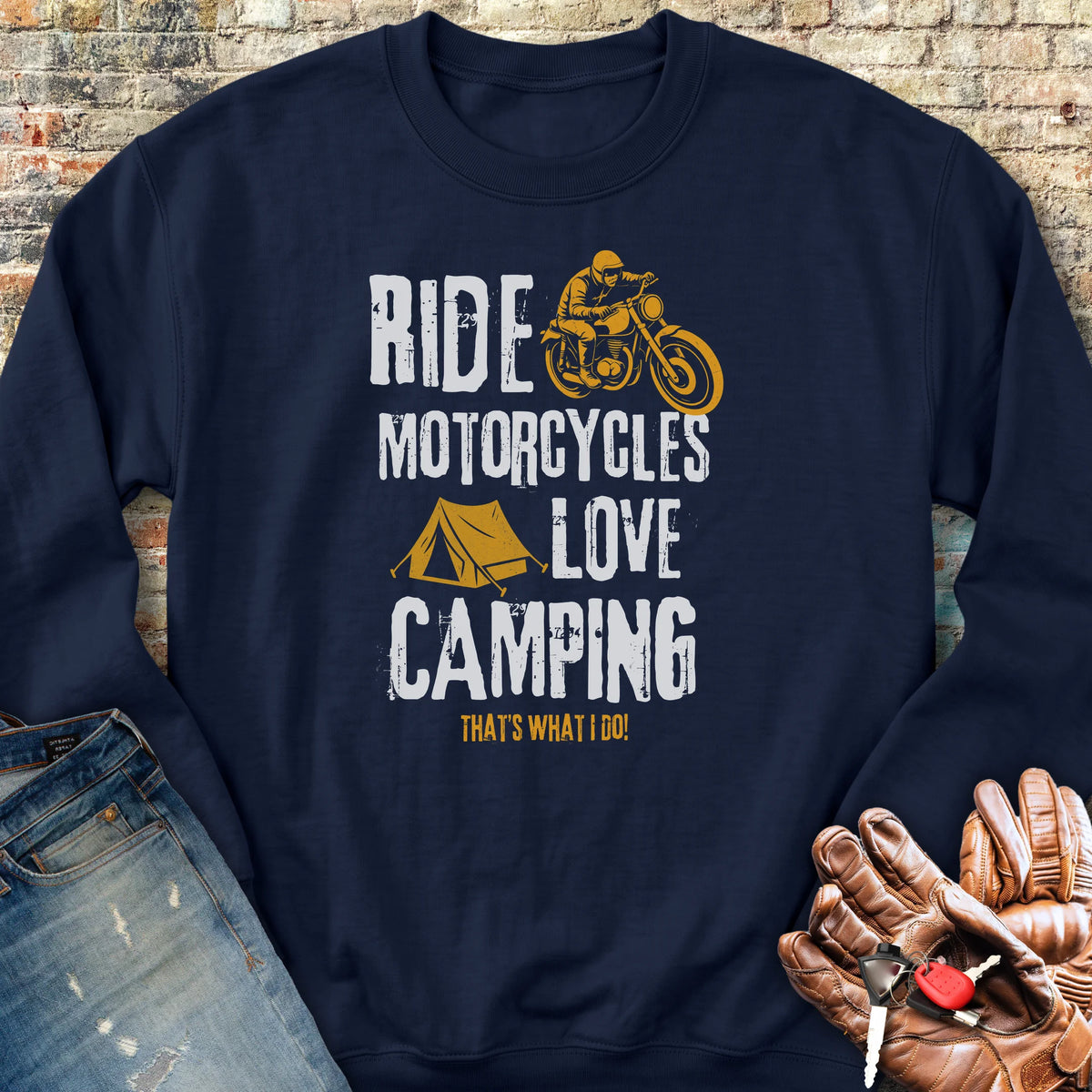 Love Camping Sweatshirt - Navy