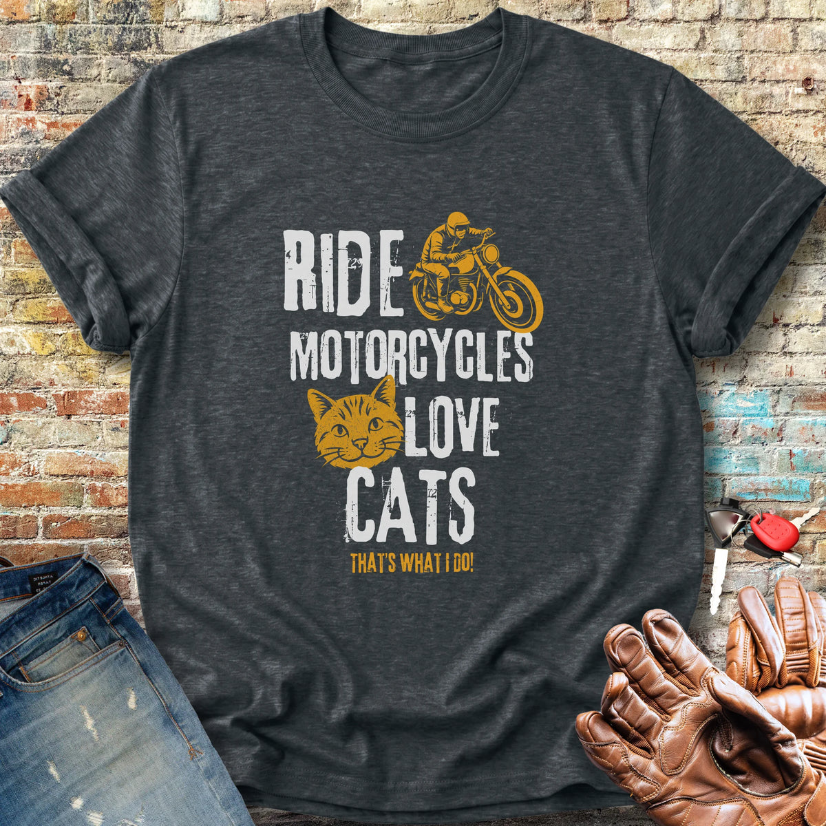 Love Cats Classic T-Shirt - Dark Heather