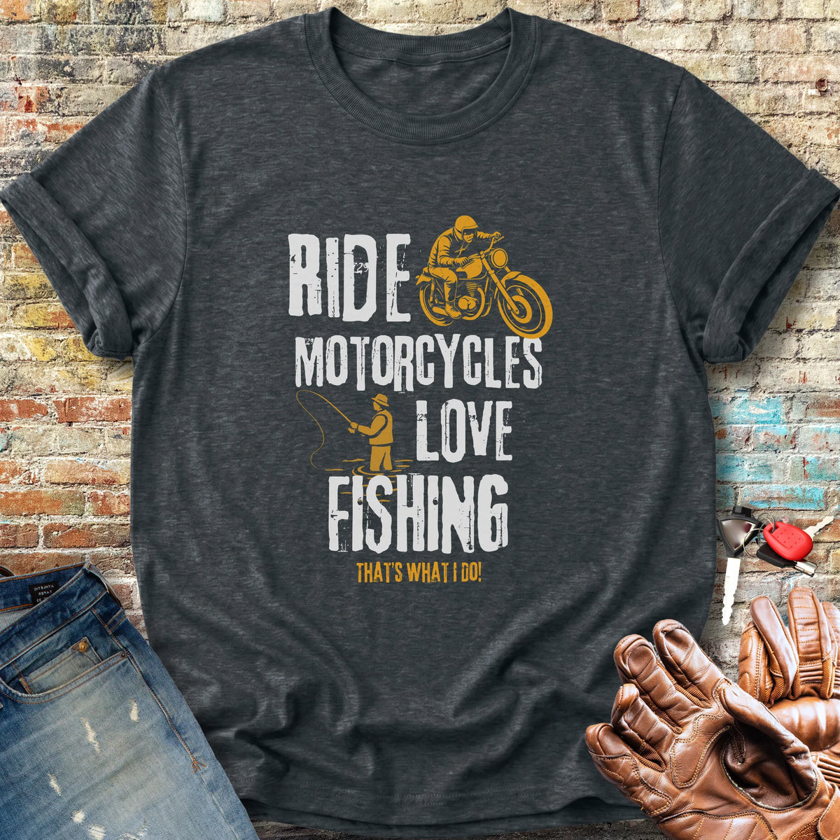 Love Fishing Classic T-Shirt - Dark Heather