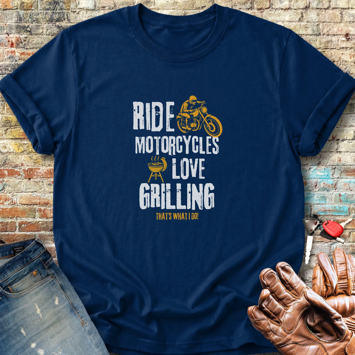 Love Grilling Classic T-Shirt - Navy